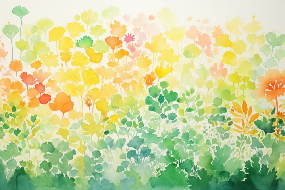 Garden mood painting backgrounds pattern.