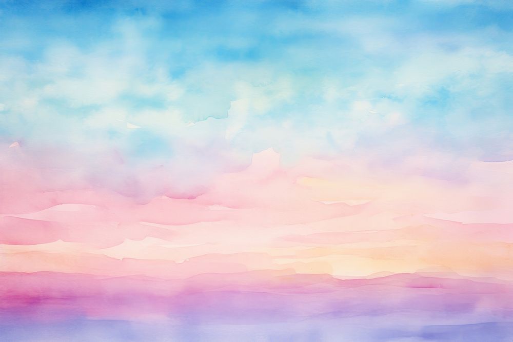 Sunset beach painting backgrounds outdoors.
