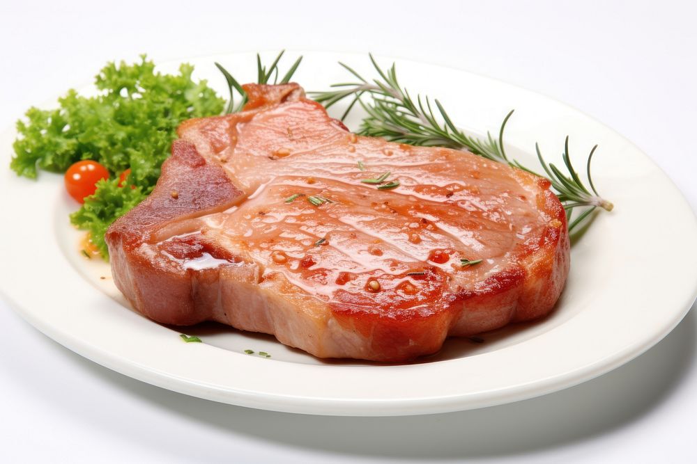 Pork steak plate meat.