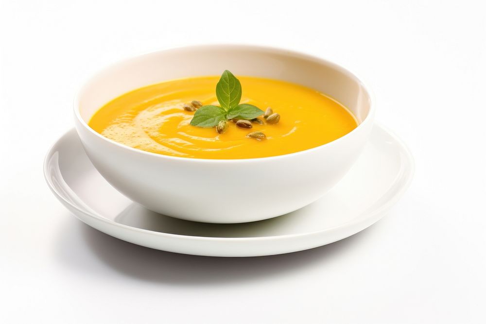 Pumpkin soup food bowl.