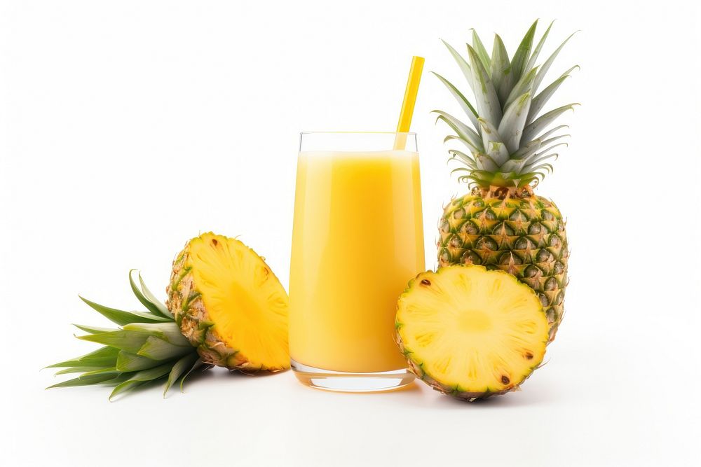 Pineapple juice fruit drink.