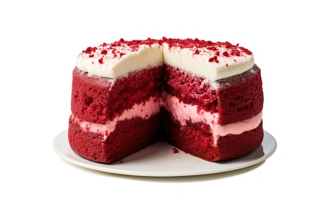 1 pound of red velvet cake raspberry dessert cream.