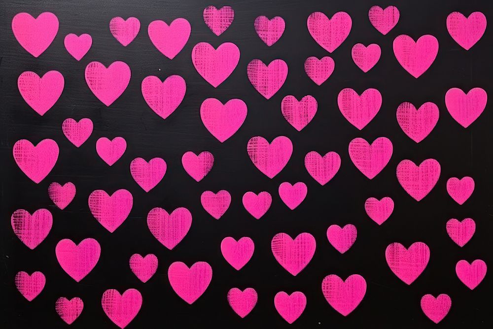 Pink hearts backgrounds textured arrangement | Free Photo Illustration ...