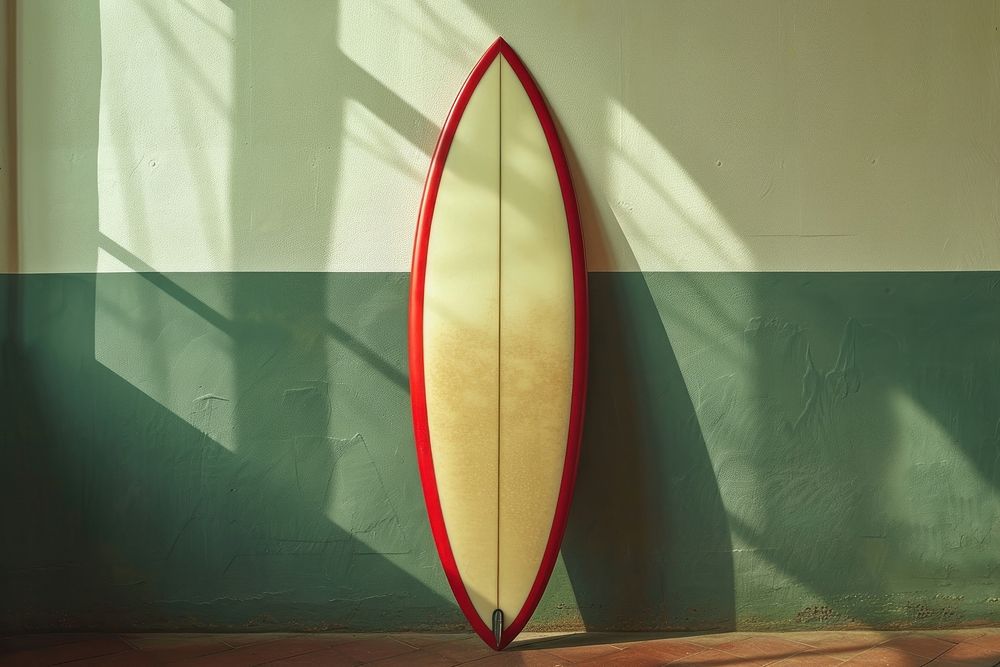 Photo of a surfboard sitting sports architecture recreation.