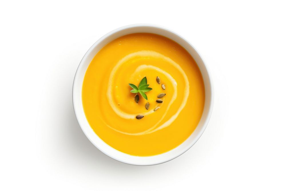 Pumpkin soup food meal.