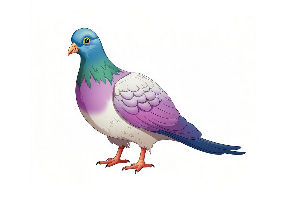 Rock Dove cartoon animal pigeon.