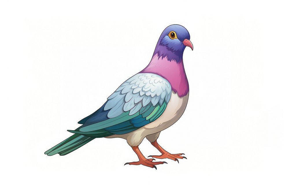 Rock Dove cartoon animal pigeon.