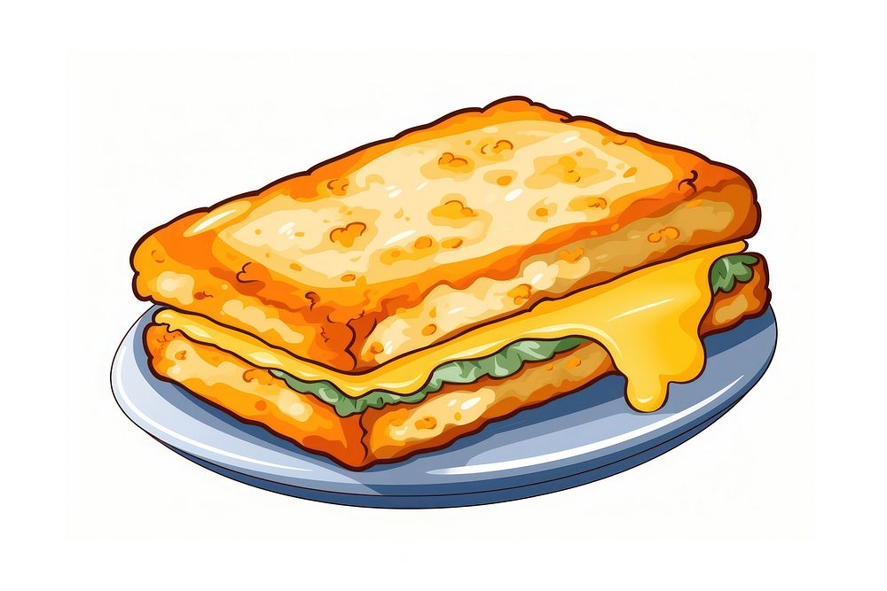 Grilled Cheese sandwich dessert bread food.