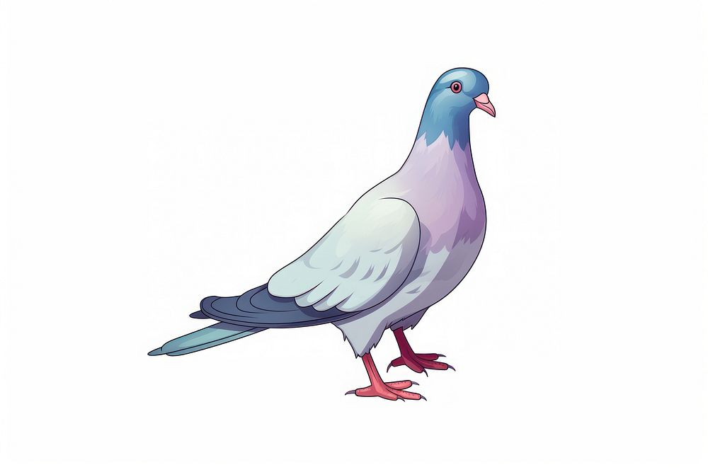 Rock Dove cartoon animal pigeon.