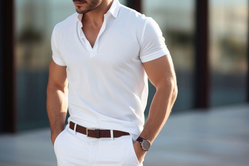 Highrise jeans sleeve shirt white.