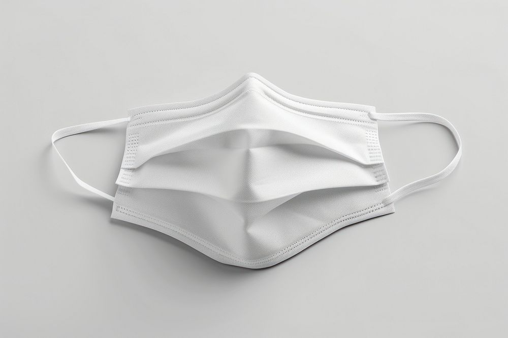 Face mask white underwear clothing.