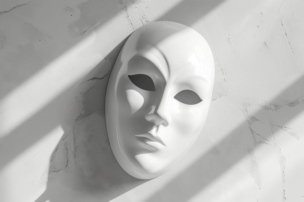 Mask white representation monochrome.