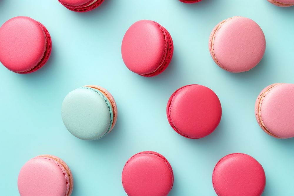 Macarons backgrounds food confectionery.