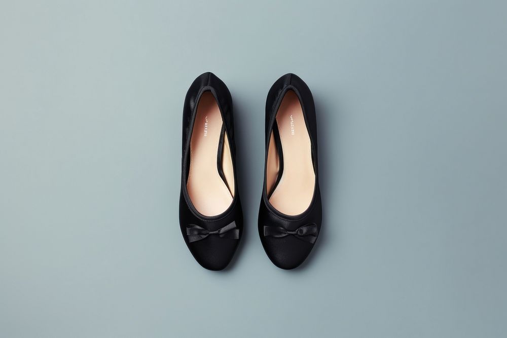 Black velvet ballerinas footwear shoe clothing.