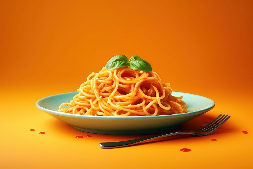 Cabonara spaghetti pasta plate food.