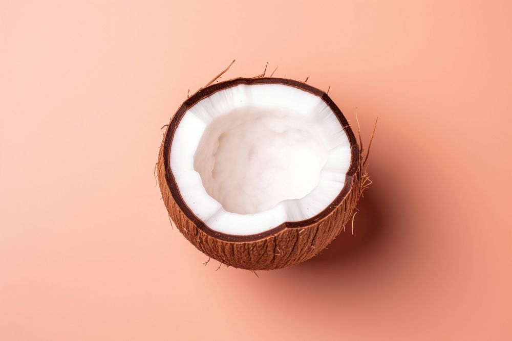 Coconut produce brown fruit.