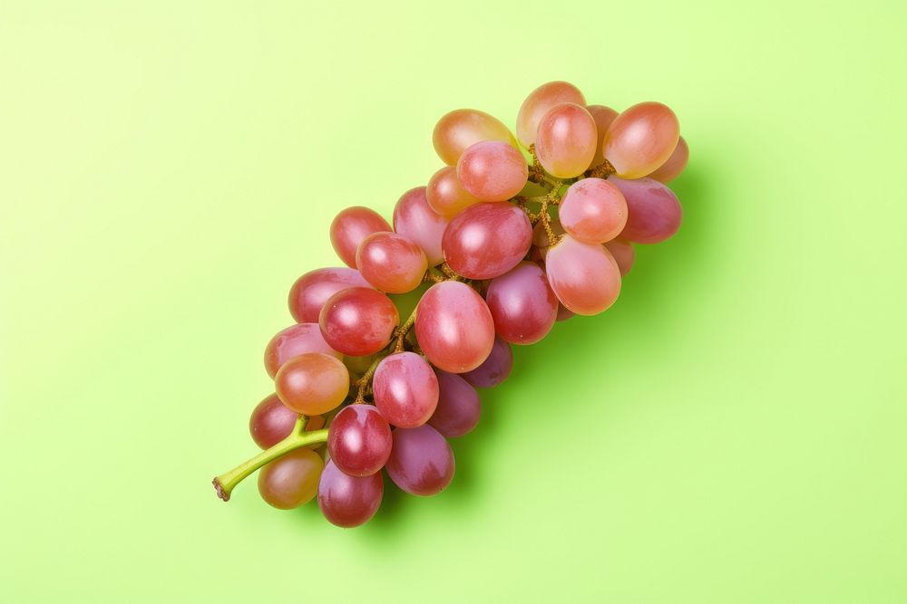 Green grapes fruit plant pink.