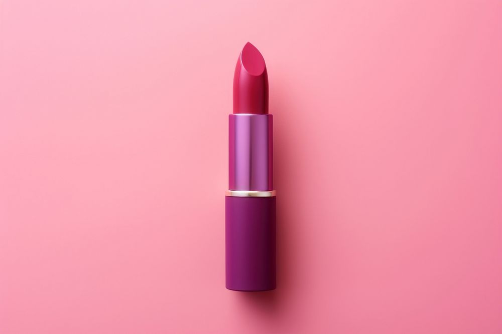 Lipstick cosmetics magenta glamour.