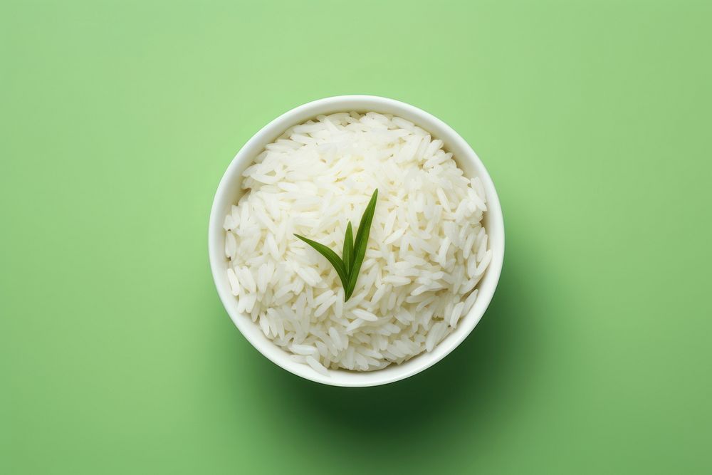 Rice bowl food vegetable freshness.