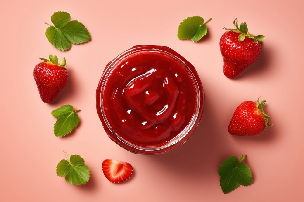 Strawberry jam ketchup fruit plant.
