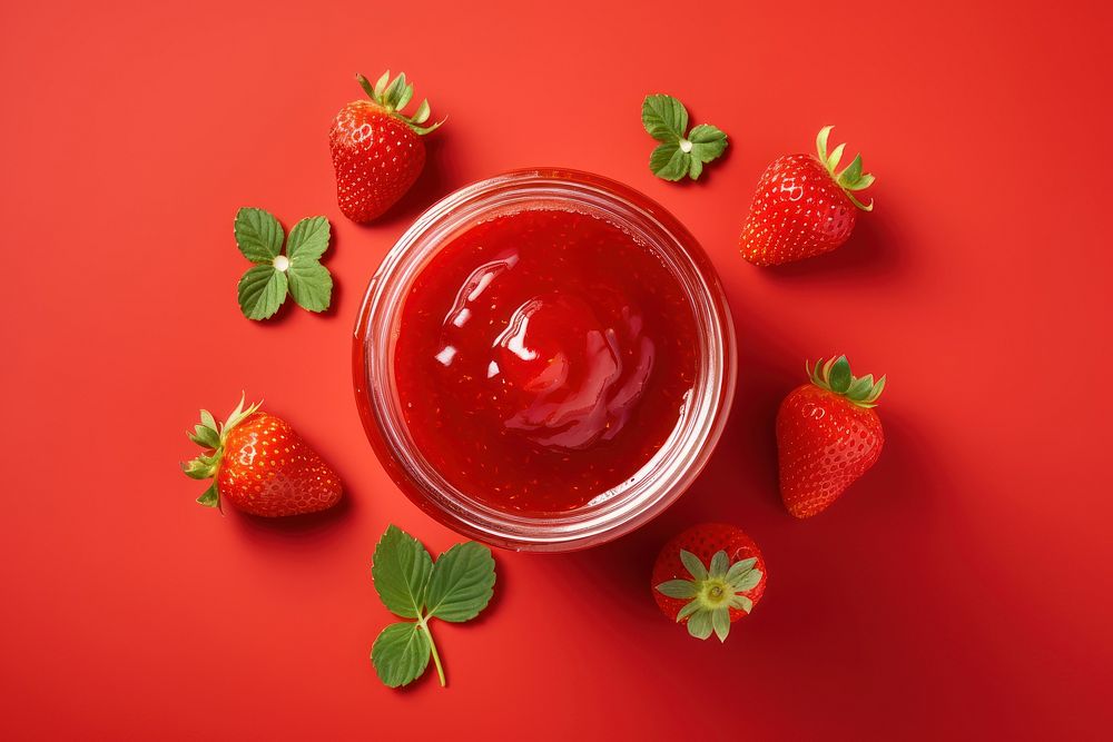 Strawberry jam ketchup fruit plant.