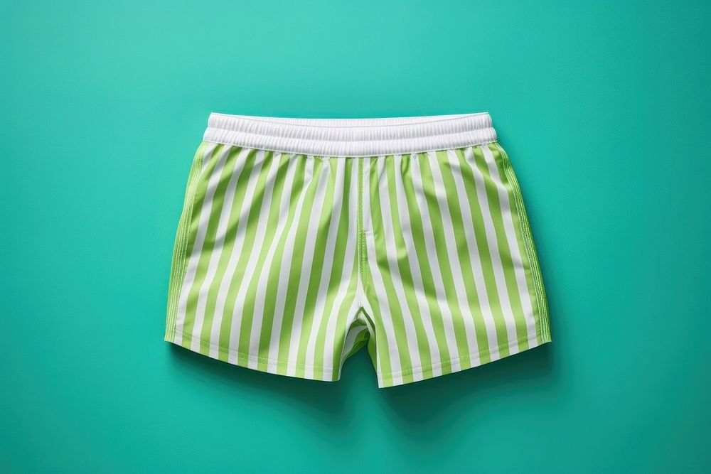 Seersucker swimming trunks shorts underpants clothing.