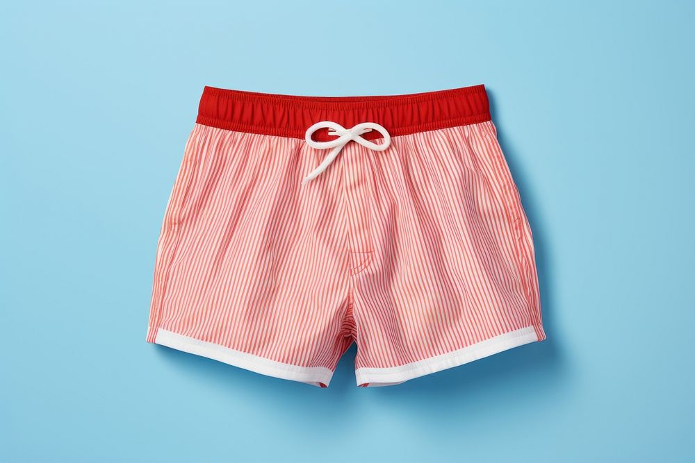 Seersucker swimming trunks undergarment underpants swimwear.