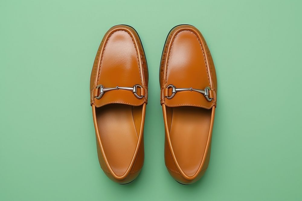 Soft leather loafers with buckle footwear shoe accessories.
