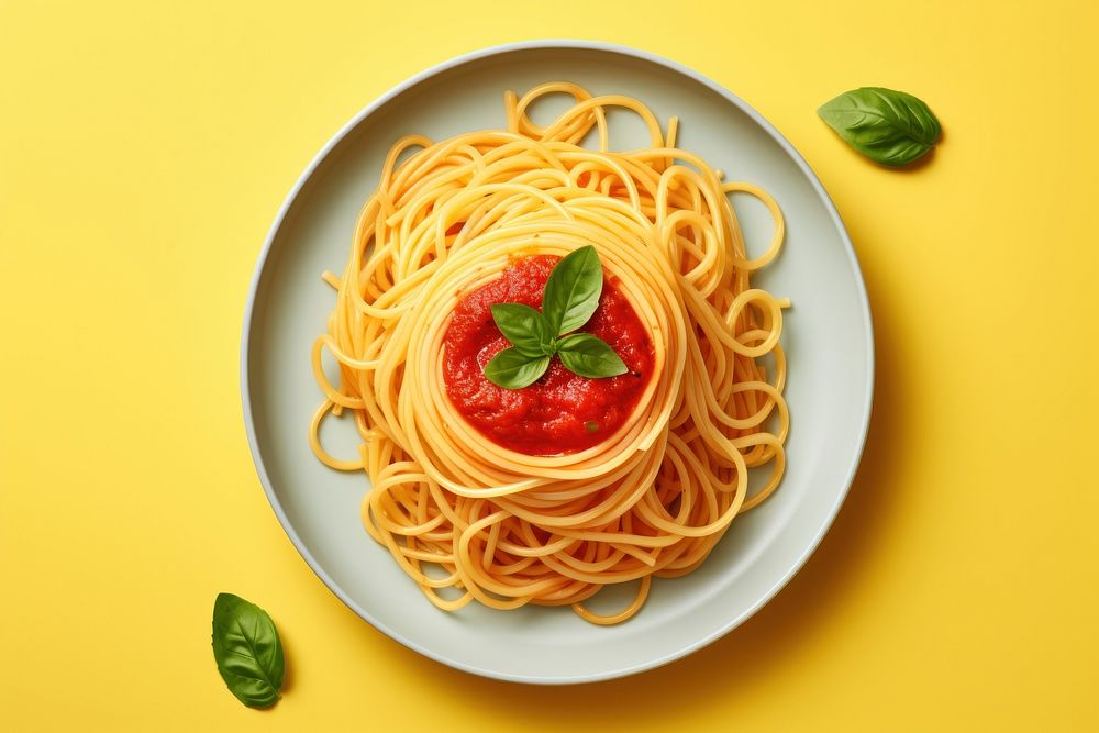 Spaghetti pasta food fettuccine.