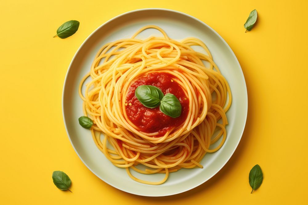 Spaghetti pasta food carbonara.