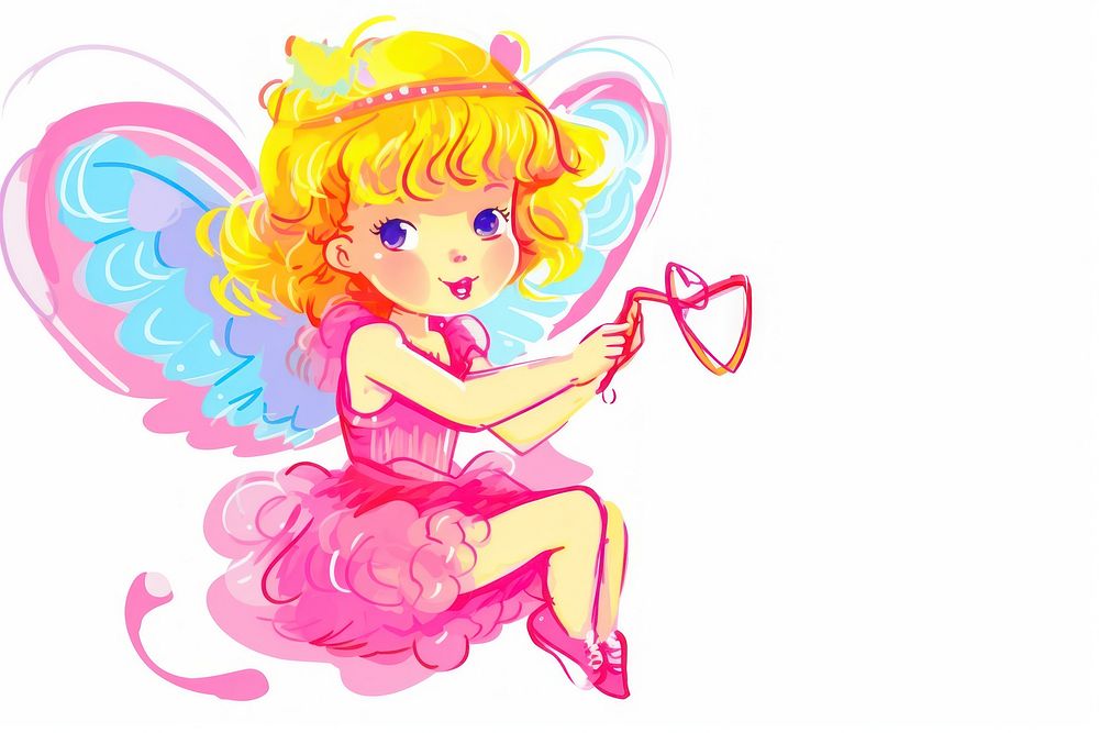 Cupid cute representation vibrant color.