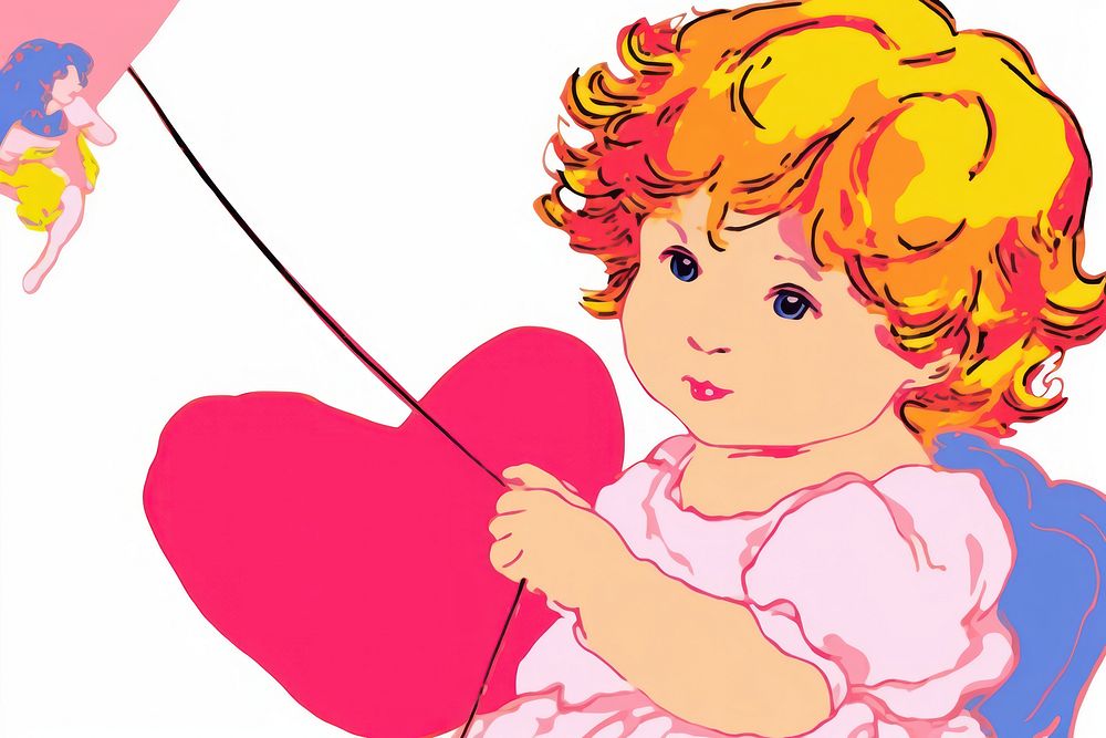 Cupid cute baby representation.