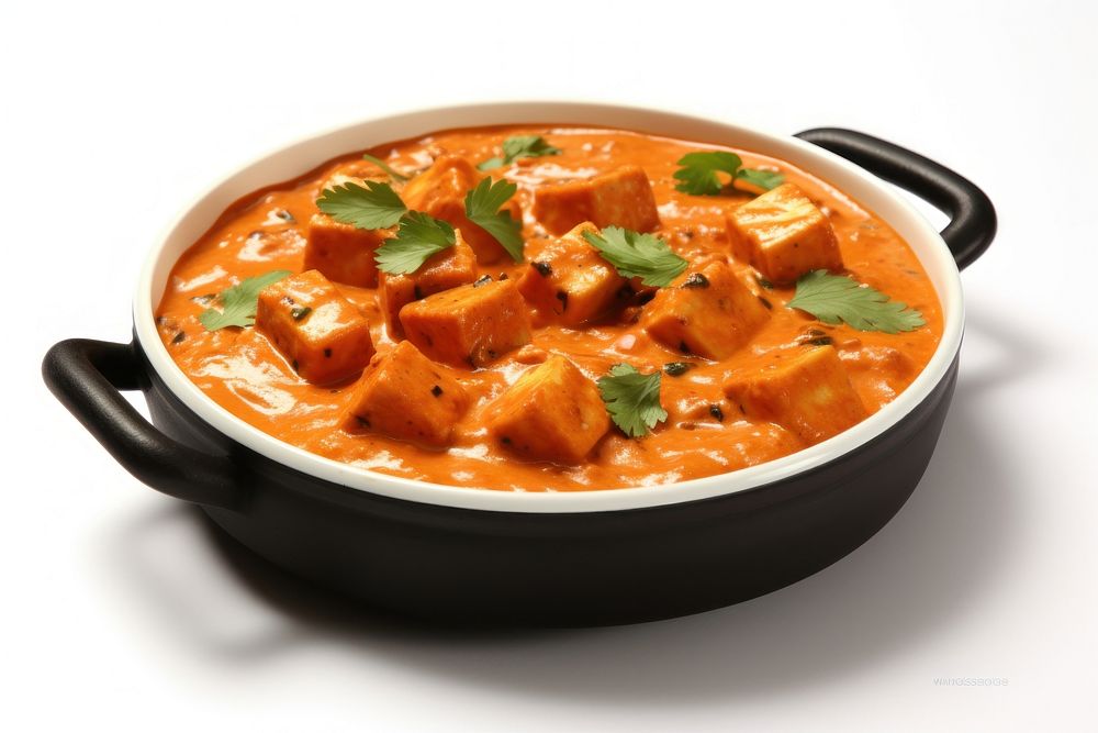 Paneer Butter Masala indian food curry stew meal.
