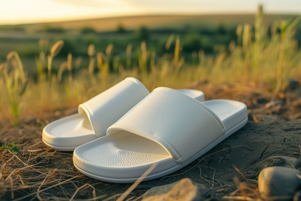 Slide sandals shoe flip-flops footwear outdoors.
