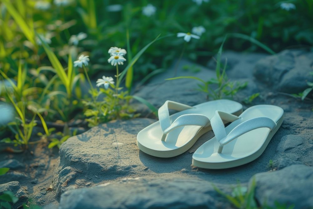 Thongs shoe flip-flops outdoors footwear.