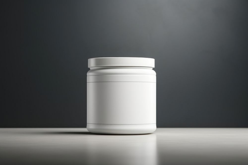 Protein powder jar cylinder container porcelain.