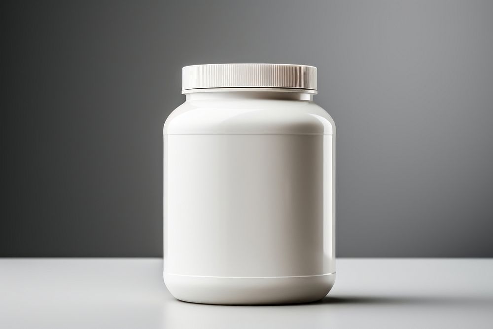 Protein powder jar milk container drinkware.