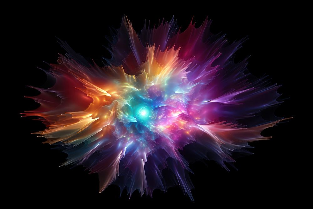 Transparent Big Bang Theory universe nebula space.