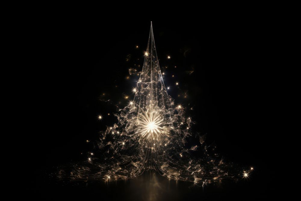 Transparent fairytale light lighting christmas fireworks.