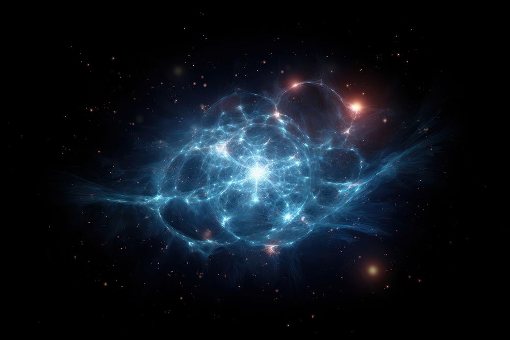 Transparent galaxy supernova astronomy universe nebula.