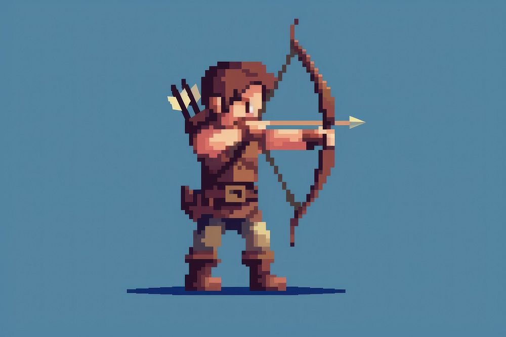 Archer cut pixel archery creativity pixelated.