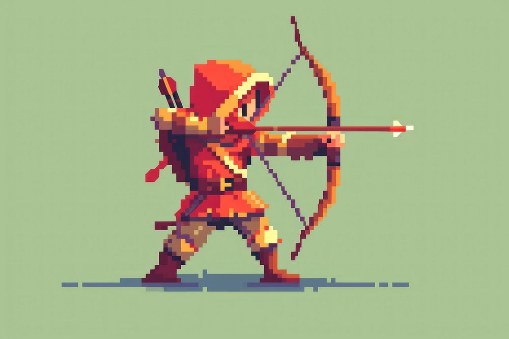 Archer cut pixel archer pixelated weaponry.