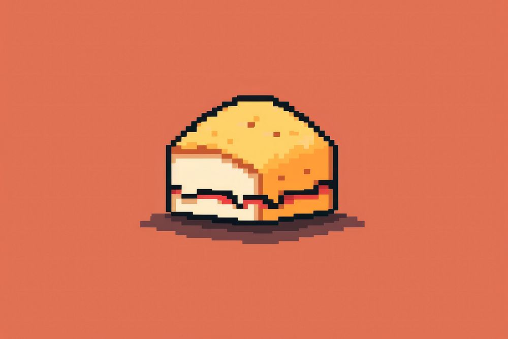 Baby food cut pixel transportation pixelated sandwich.