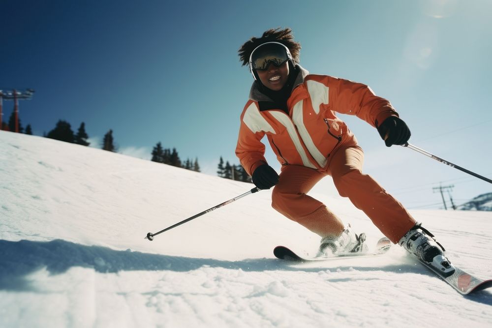 Skiing sports recreation footwear.