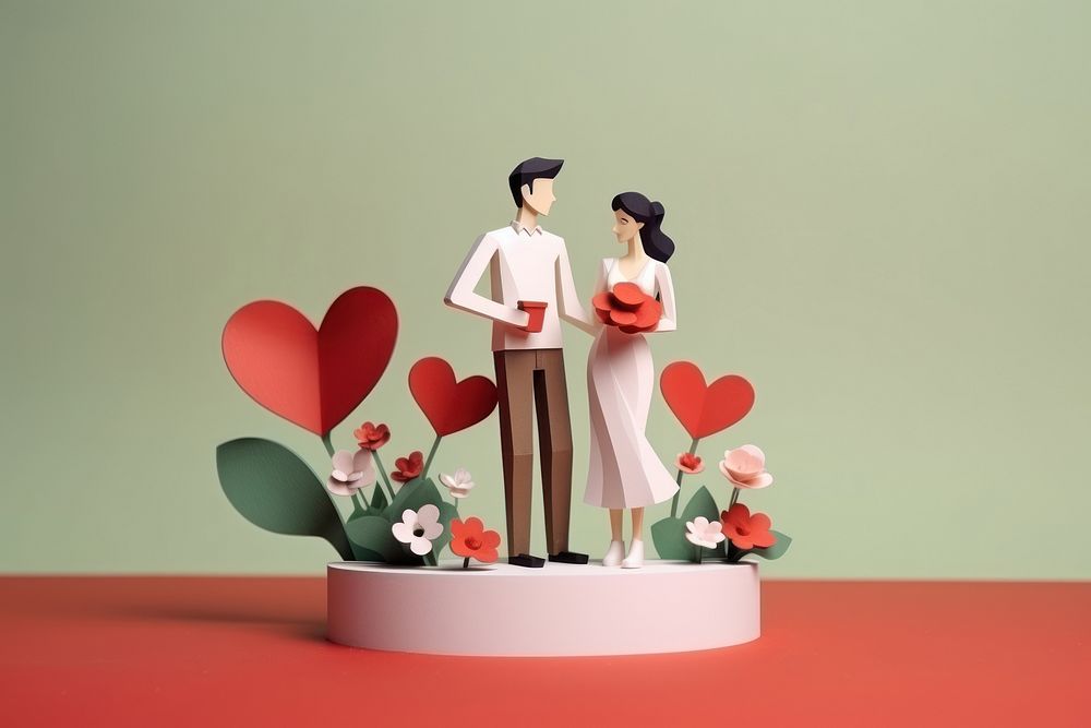 Man and his couple celebration figurine adult.