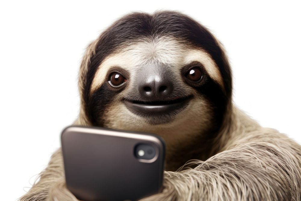 Selfie sloth wildlife animal mammal.