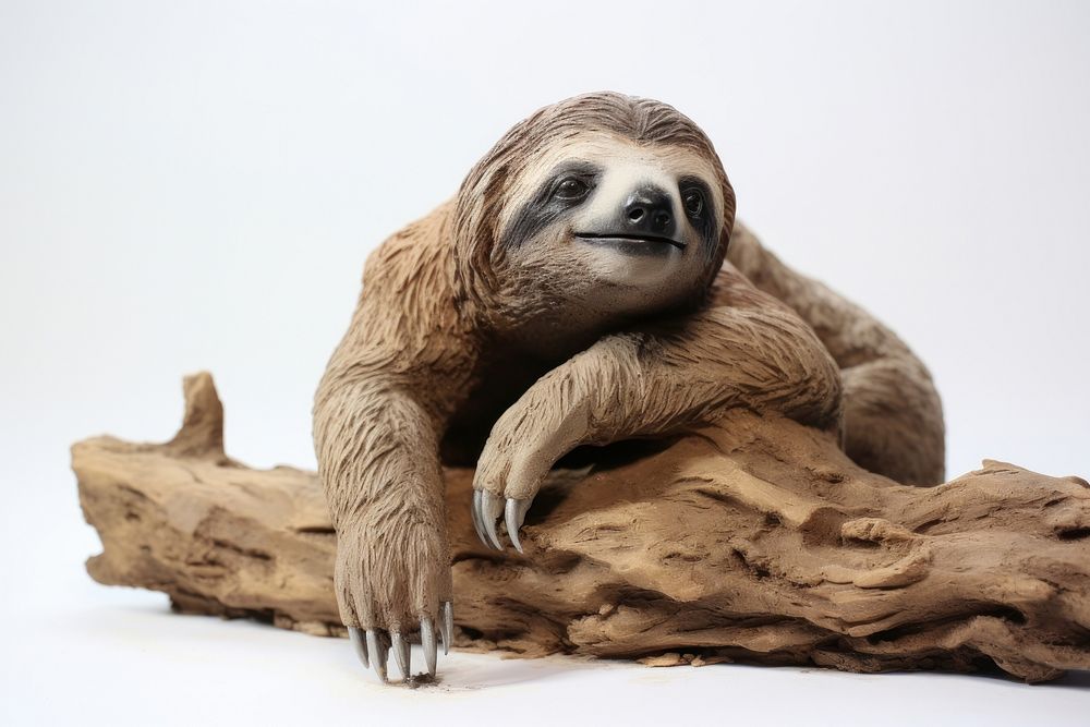 Sloth made up of clay wildlife animal mammal.