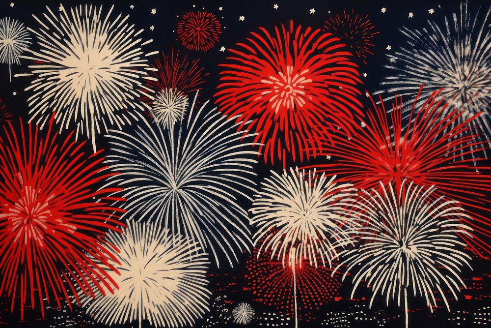 Fireworks illuminated backgrounds celebration.