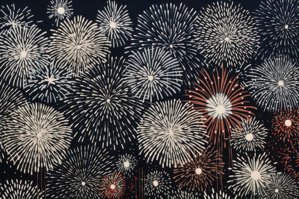 Fireworks illuminated celebration backgrounds.