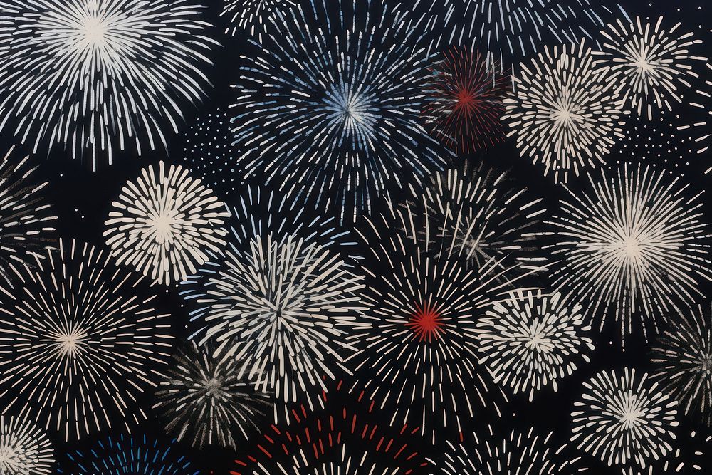 Fireworks backgrounds celebration repetition.